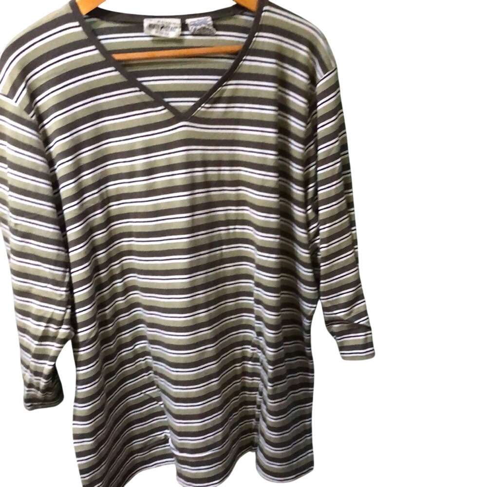 White Stag Gray 3/4 Sleeve Boxy Tunic